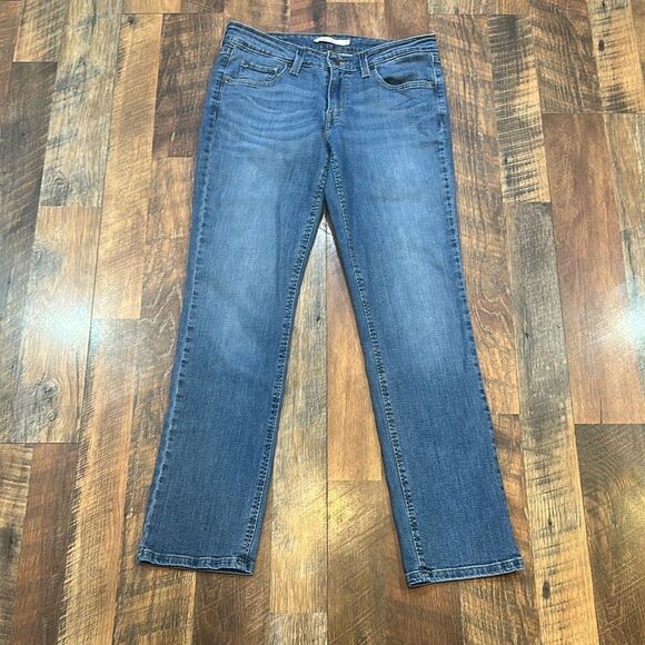 Levi's Dark Blue 518 Straight Jeans 7 (UBUP2) - Picture 1 of 5